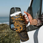 Matariki New Zealand Tumbler With Handle Maori New Year Tiki Gold Version