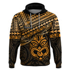 Personalised Matariki New Zealand Hoodie Maori New Year Tiki Gold Version LT14