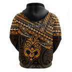 Personalised Matariki New Zealand Hoodie Maori New Year Tiki Gold Version LT14