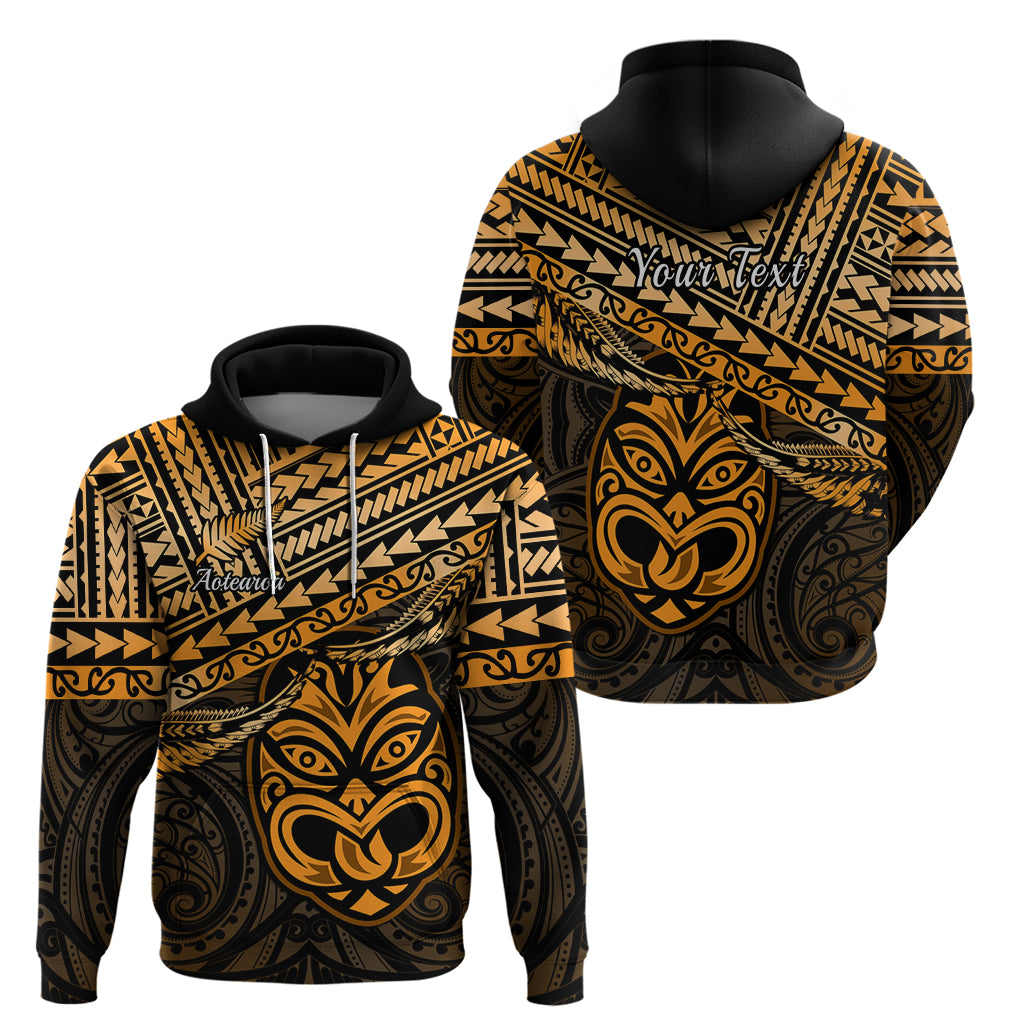 Personalised Matariki New Zealand Hoodie Maori New Year Tiki Gold Version LT14