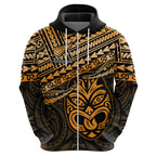 Personalised Matariki New Zealand Hoodie Maori New Year Tiki Gold Version LT14