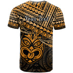 Personalised Matariki New Zealand T Shirt Maori New Year Tiki Gold Version LT14