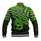 Matariki New Zealand Baseball Jacket Maori New Year Tiki Green Version LT14