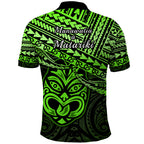 Matariki New Zealand Polo Shirt Maori New Year Tiki Green Version LT14