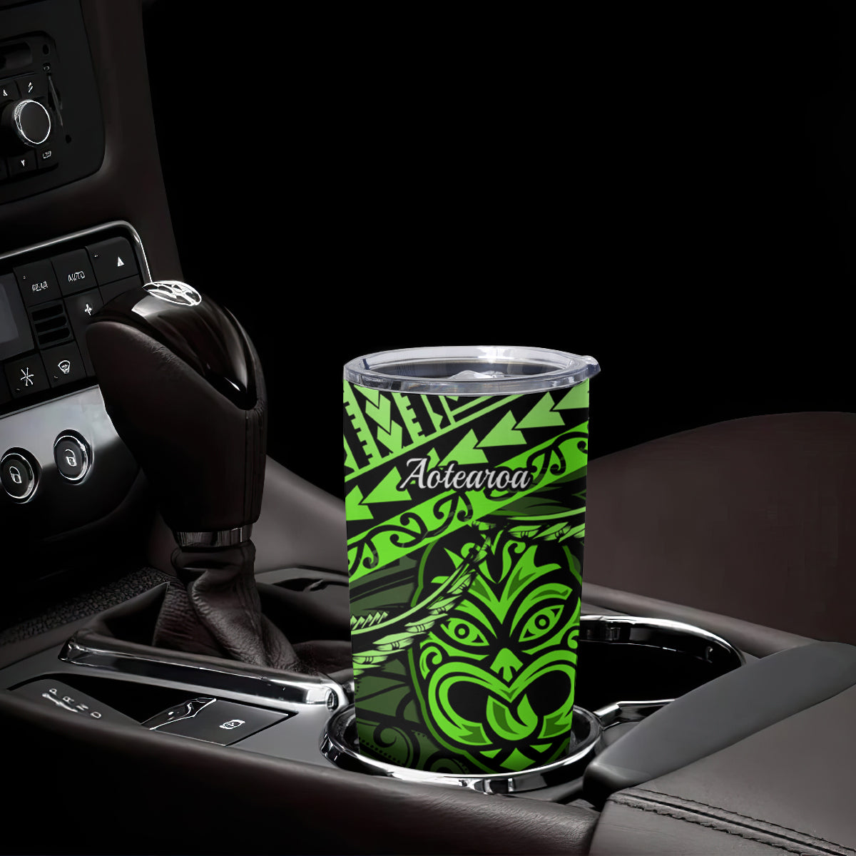 Matariki New Zealand Tumbler Cup Maori New Year Tiki Green Version