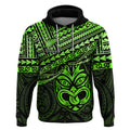 Personalised Matariki New Zealand Hoodie Maori New Year Tiki Green Version LT14