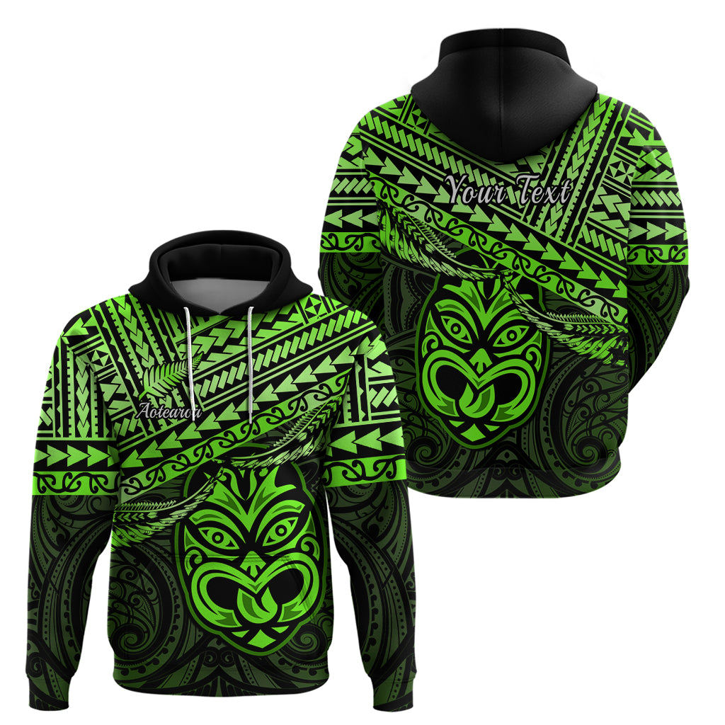 Personalised Matariki New Zealand Hoodie Maori New Year Tiki Green Version LT14