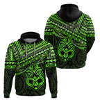 Personalised Matariki New Zealand Hoodie Maori New Year Tiki Green Version LT14