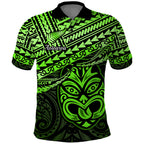 Personalised Matariki New Zealand Polo Shirt Maori New Year Tiki Green Version LT14