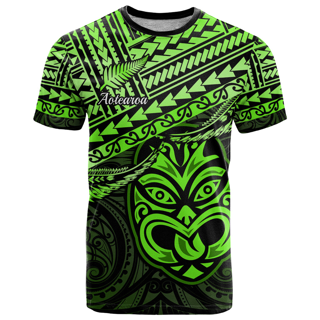 Personalised Matariki New Zealand T Shirt Maori New Year Tiki Green Version LT14