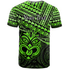 Personalised Matariki New Zealand T Shirt Maori New Year Tiki Green Version LT14
