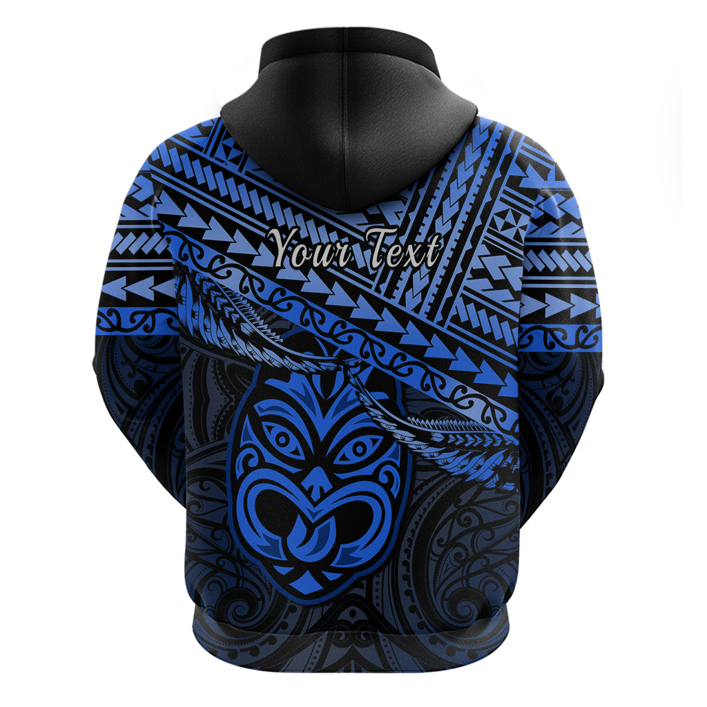 Personalised Matariki New Zealand Hoodie Maori New Year Tiki Blue Version LT14