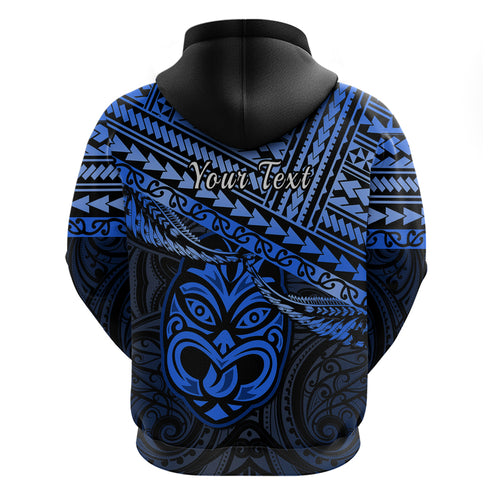 Personalised Matariki New Zealand Hoodie Maori New Year Tiki Blue Version LT14