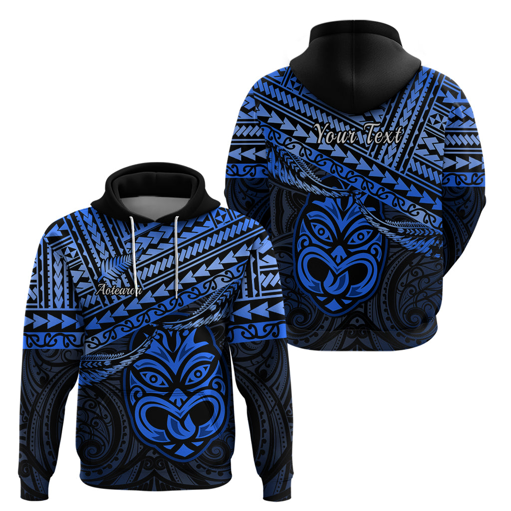 Personalised Matariki New Zealand Hoodie Maori New Year Tiki Blue Version LT14