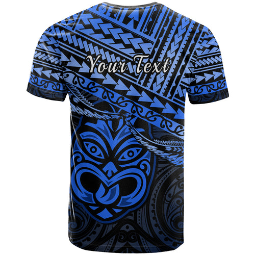 Personalised Matariki New Zealand T Shirt Maori New Year Tiki Blue Version LT14
