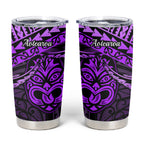 Matariki New Zealand Tumbler Cup Maori New Year Tiki Purple Version