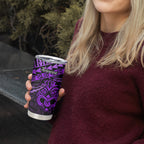 Matariki New Zealand Tumbler Cup Maori New Year Tiki Purple Version