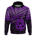 Personalised Matariki New Zealand Hoodie Maori New Year Tiki Purple Version LT14