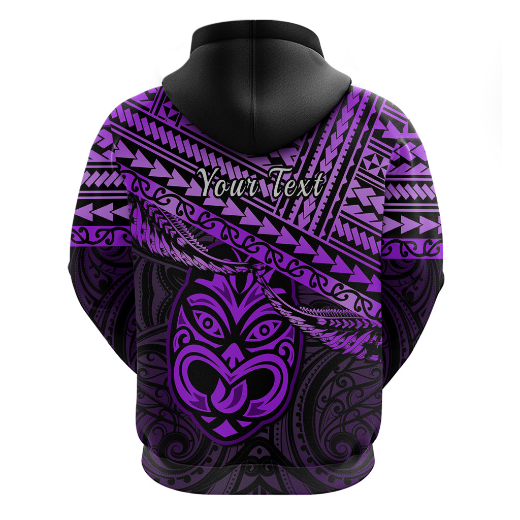 Personalised Matariki New Zealand Hoodie Maori New Year Tiki Purple Version LT14