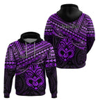 Personalised Matariki New Zealand Hoodie Maori New Year Tiki Purple Version LT14
