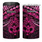 Matariki New Zealand 4 in 1 Can Cooler Tumbler Maori New Year Tiki Pink Version