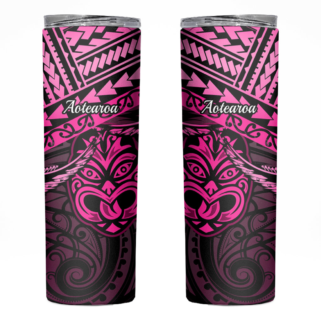 Matariki New Zealand Skinny Tumbler Maori New Year Tiki Pink Version