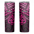Matariki New Zealand Skinny Tumbler Maori New Year Tiki Pink Version