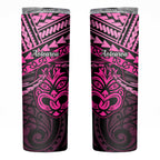 Matariki New Zealand Skinny Tumbler Maori New Year Tiki Pink Version