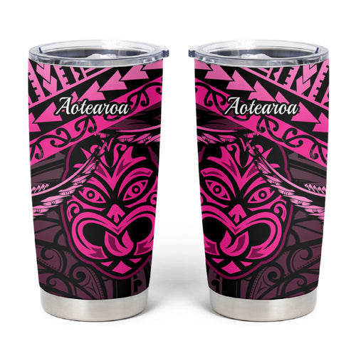Matariki New Zealand Tumbler Cup Maori New Year Tiki Pink Version