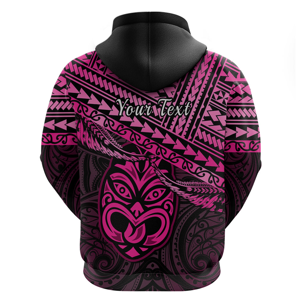 Personalised Matariki New Zealand Hoodie Maori New Year Tiki Pink Version LT14