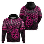 Personalised Matariki New Zealand Hoodie Maori New Year Tiki Pink Version LT14