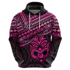 Personalised Matariki New Zealand Hoodie Maori New Year Tiki Pink Version LT14