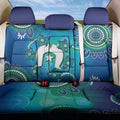 Torres Strait Islanders Flag Day Back Car Seat Cover Dhari With Turtles Aboriginal Art