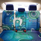 Torres Strait Islanders Flag Day Back Car Seat Cover Dhari With Turtles Aboriginal Art