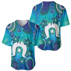 Torres Strait Islanders Flag Day Baseball Jersey Dhari With Turtles Aboriginal Art