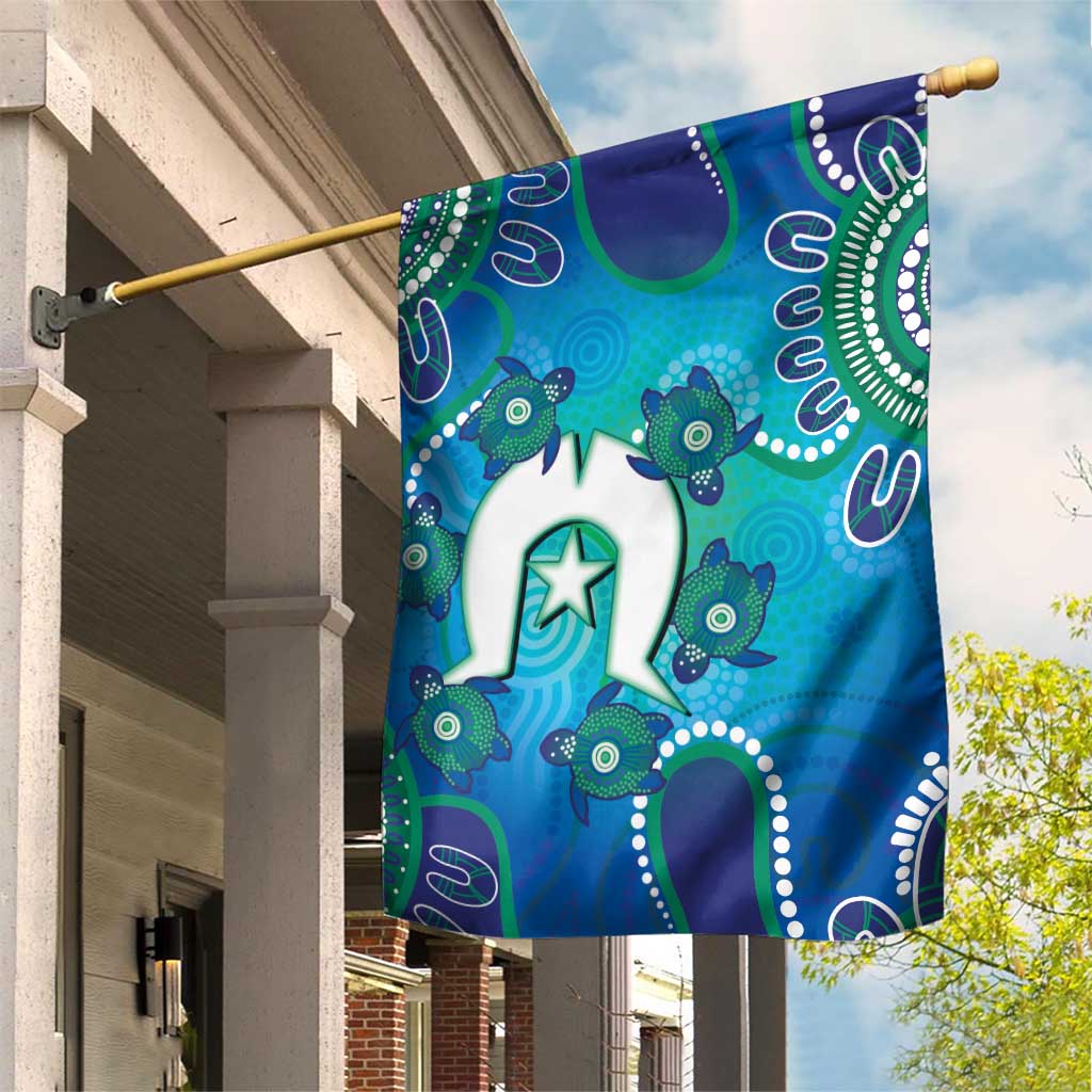 Torres Strait Islanders Flag Day Garden Flag Dhari With Turtles Aboriginal Art