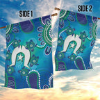 Torres Strait Islanders Flag Day Garden Flag Dhari With Turtles Aboriginal Art