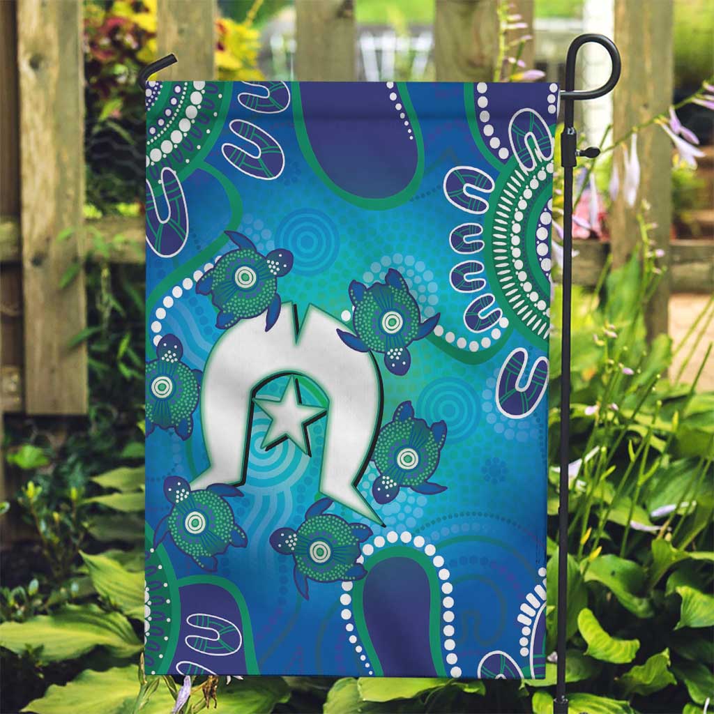Torres Strait Islanders Flag Day Garden Flag Dhari With Turtles Aboriginal Art