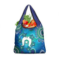 Torres Strait Islanders Flag Day Grocery Bag Dhari With Turtles Aboriginal Art