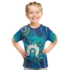 Torres Strait Islanders Flag Day Kid T Shirt Dhari With Turtles Aboriginal Art