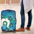 Torres Strait Islanders Flag Day Luggage Cover Dhari With Turtles Aboriginal Art