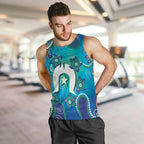 Torres Strait Islanders Flag Day Men Tank Top Dhari With Turtles Aboriginal Art