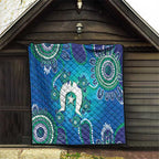 Torres Strait Islanders Flag Day Quilt Dhari With Turtles Aboriginal Art