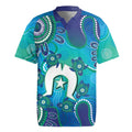 Torres Strait Islanders Flag Day Rugby Jersey Dhari With Turtles Aboriginal Art