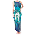Torres Strait Islanders Flag Day Tank Maxi Dress Dhari With Turtles Aboriginal Art