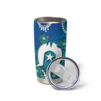 Torres Strait Islanders Flag Day Tumbler Cup Dhari With Turtles Aboriginal Art