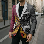 Personalised Collingwood and Brisbane Lions Blazer Dynamic Mascots Together