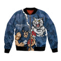 Personalised Cats and Blues Bomber Jacket Dynamic Mascots Together