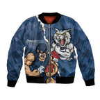 Personalised Cats and Blues Bomber Jacket Dynamic Mascots Together