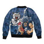 Personalised Cats and Blues Bomber Jacket Dynamic Mascots Together